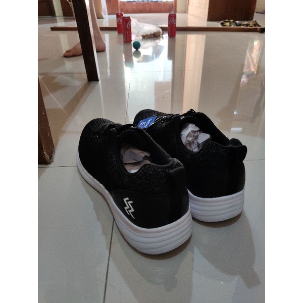 geoff max athletica AT 693 black white shoes sepatu pria wanita