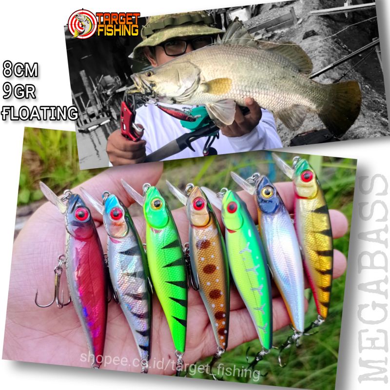 Minnow Belanak 9,8cm 12gr SINKING Umpan Casting Barramundi