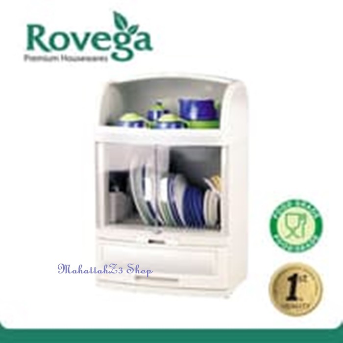 Rak Lemari Piring Plastik ROVEGA Pladys -DCB 2568-Dish Cabinet-Food Gr/Rak Piring Mini/Almari piring