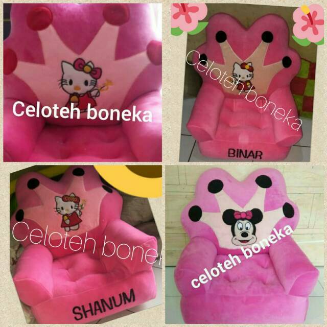 Sofa anak karakter / sofa anak custom / sofa anak / sofa princess