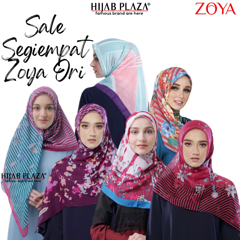 ZOYA SALE Segi Empat ZOYA HIJAB MOTIF CAMPUR DISKON KLIK DI GAMBARNYA YA