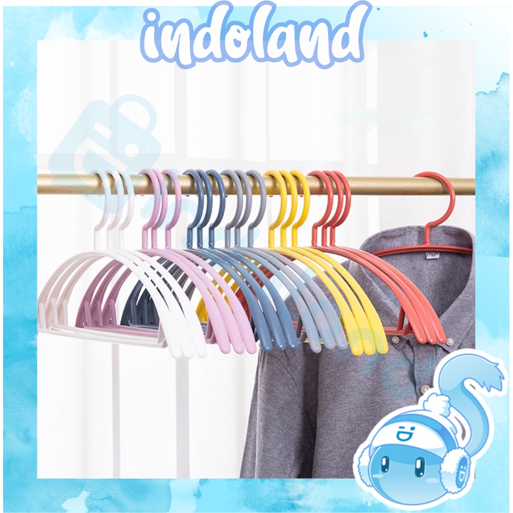 ☀ INDOLAND ☀ Hanger / gantungan baju Plastik/Gantungan / gantungan plastik / gantungan warna1PCS R684 R672