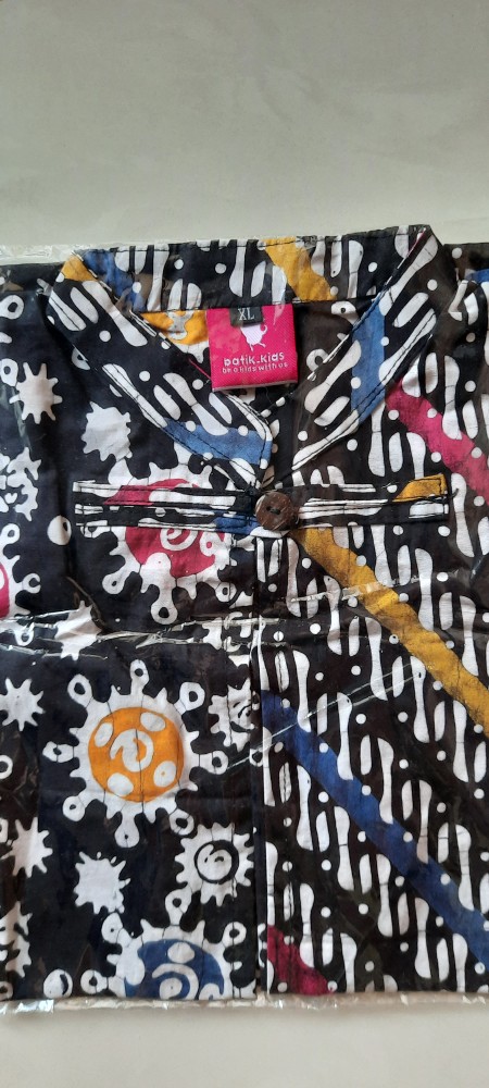 Long Outer Batik Anak Cardigan Batik Anak Kombinasi Vest Batik Anak Perempuan Pelangi Outer Anak