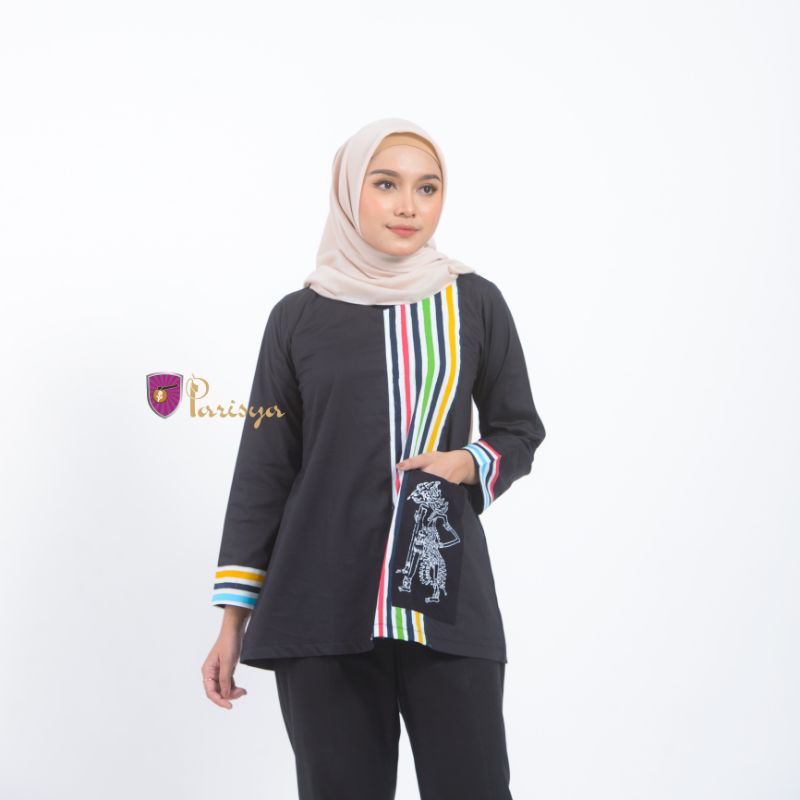 BATIK PARISYA - Jaro Ayu B00065, Batik Nuansa Baduy Atasan Batik Baduy