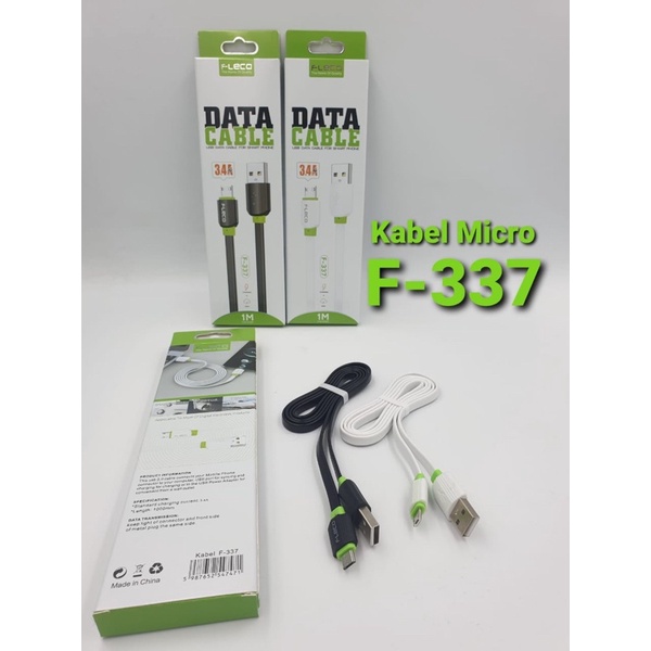 PROMO KABEL DATA FLECO F337 MICRO FAST CHARGING WITH QUICK DATA COPY TRANSFER