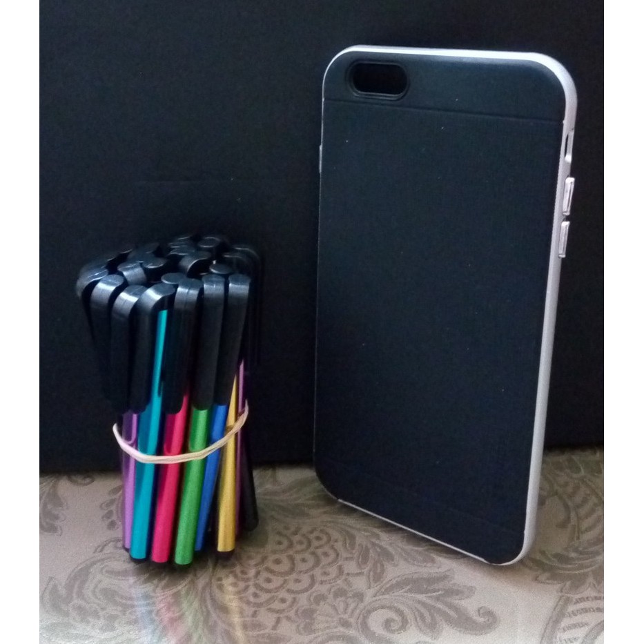 SGP NEO HYBRID CASE IPHONE 6+ / 6S PLUS SILVER FREE STYLUS PEN