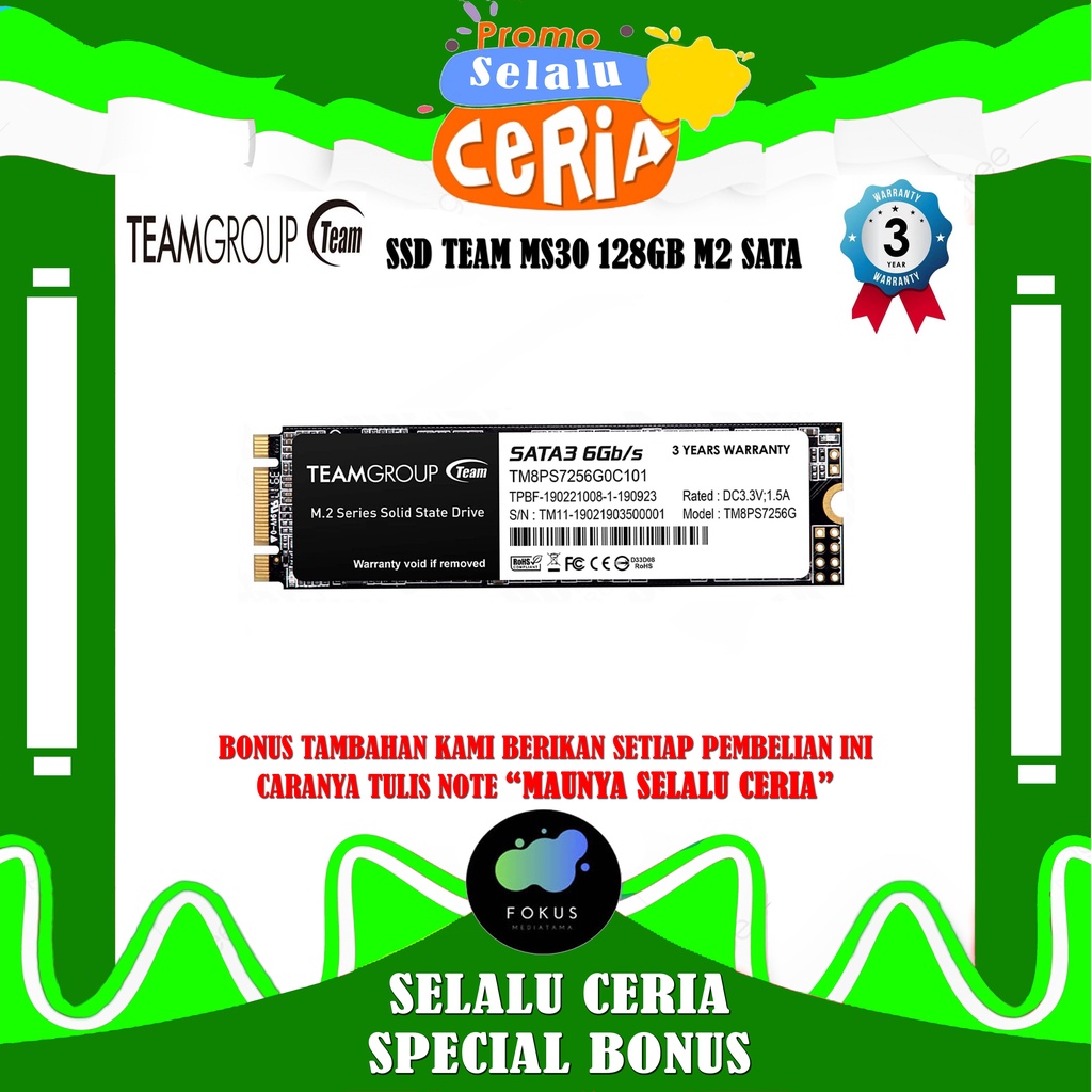 SSD Team MS30 128GB M.2 SATA  M.2 2280 Sata III