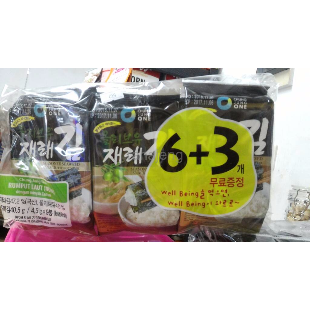 

nori rumput laut isi 9 pack promo