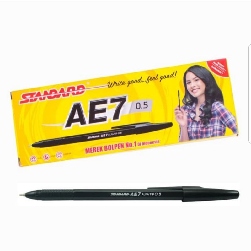 

Pulpen Standard AE7 Hitam/Biru/Merah