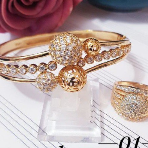 Xuping Set Gelang dan Cincin Wanita 554H