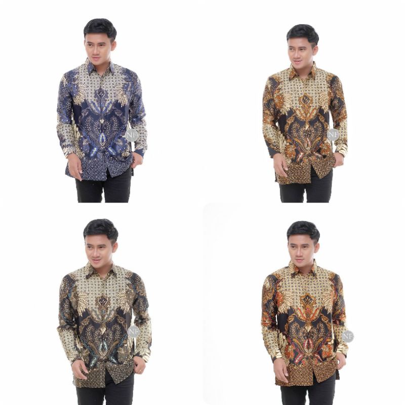 Termurah Best Seller Kemeja Batik Semi Sutra qeMnOoEHdLrwpzL