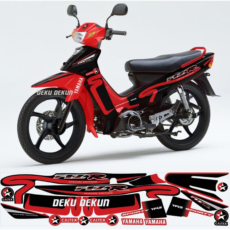 striping f1zr caltex merah / striping f1zr caltex merah hitam / striping fizr caltex merah / stripin