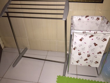 Rak Jemuran Handuk Aluminium 5 Baris Minimalis - Mobile Towel Rack