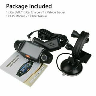 Dual Lens LCD Car DVR Camera Full HD 1080P Night Vision