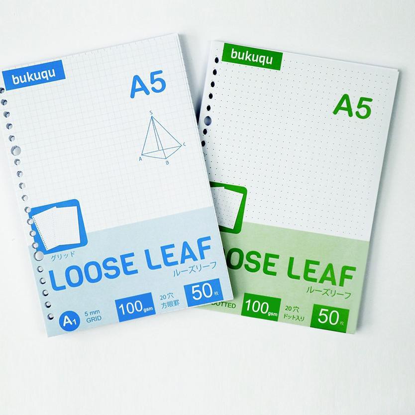 

[ NEW DROP ] Loose Leaf A5 - HVS 100 Gsm - Kertas Binder by bukuqu
