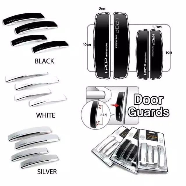 Doorguard Door guard pelindung Pintu Samping Mobil 4 pcs Universal Door Guard Ipop