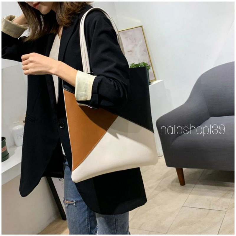 2021 New Woman Fashion Tote Bag Resleting Simple Tas Wanita Murah