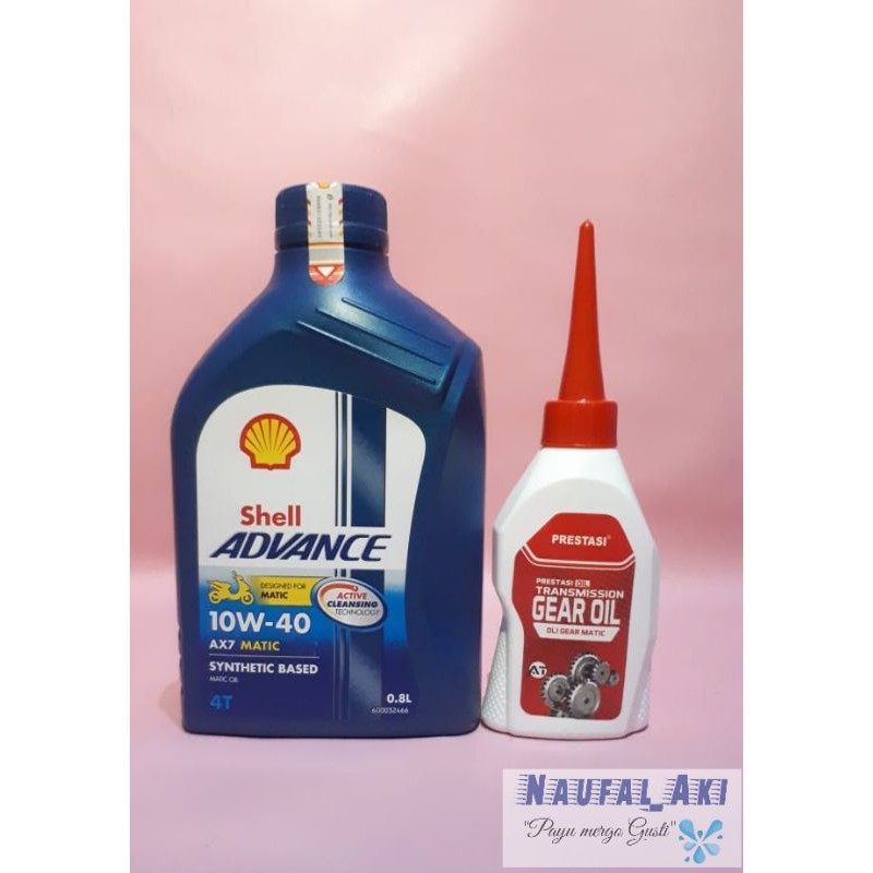 Oli Motor Matic shell 800 ml + oli gardan