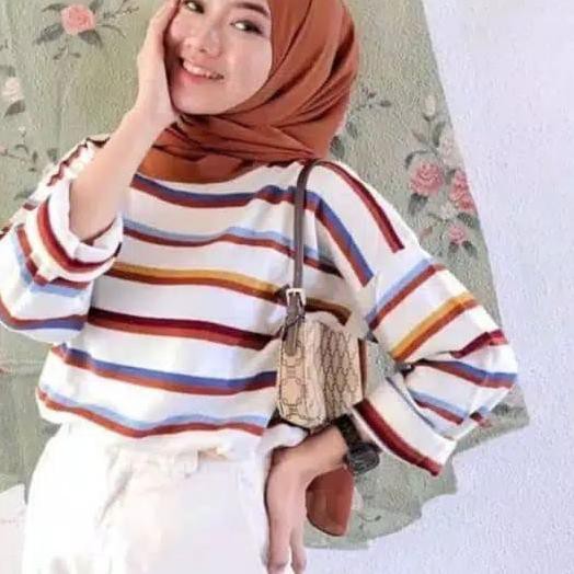 ➸ AFI - EC - Nesvi Rainbow Sweater Rajut ➶