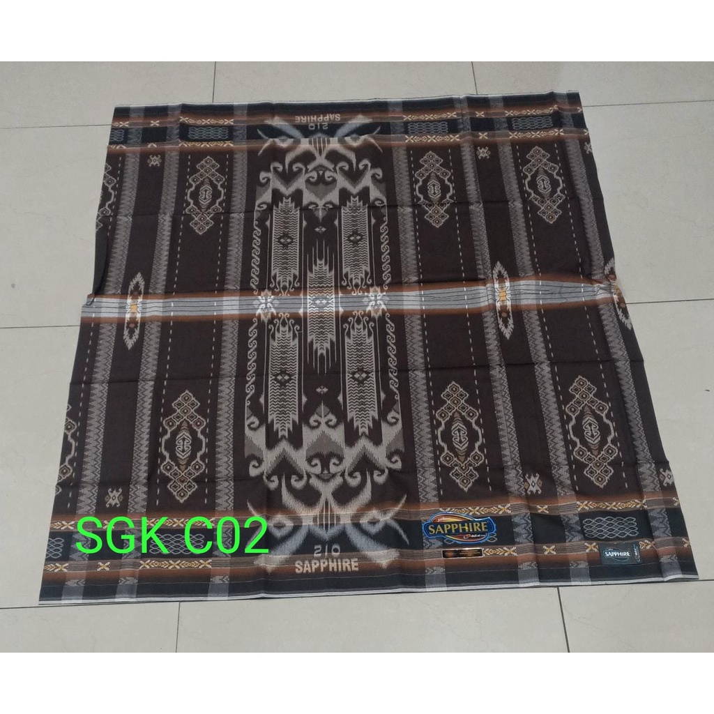 Sarung Sapphire Motif SGK Songket Gunungan Kembang