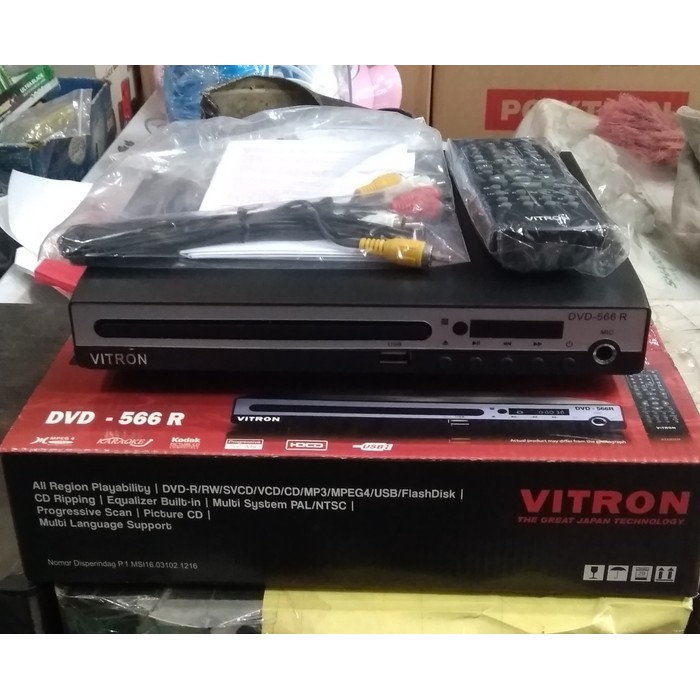 Dijual DVD Player VITRON DVD 566R Dvd Vitron mini Berkualitas