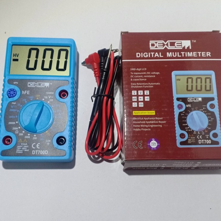 Digital Multimeter DT700 Avo Avometer Multitester LCD Besar