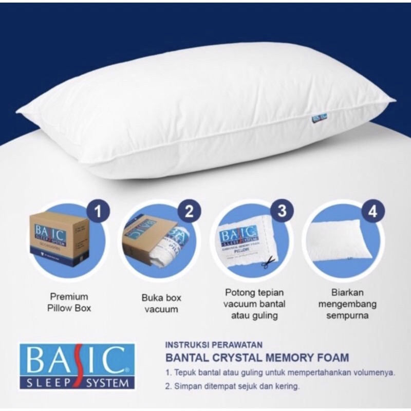 Pillow crystal Memory Foam BASIC/ Bantal BASIC