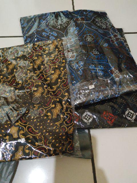 Kemeja Batik Lengan Panjang 021 Risna Batik Hrb026 Hem Batik Murah Seno Sogan Bakung Padi Manggar
