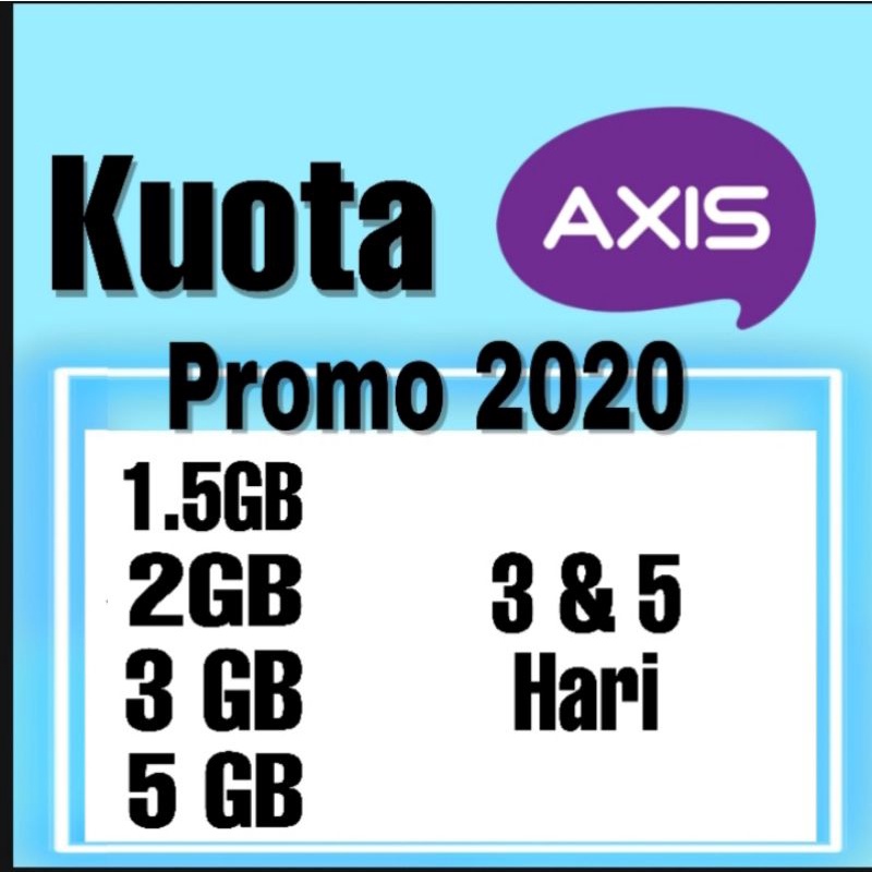 Kuota Axis Voucher Axis Inject Axis 3 hari 5 hari