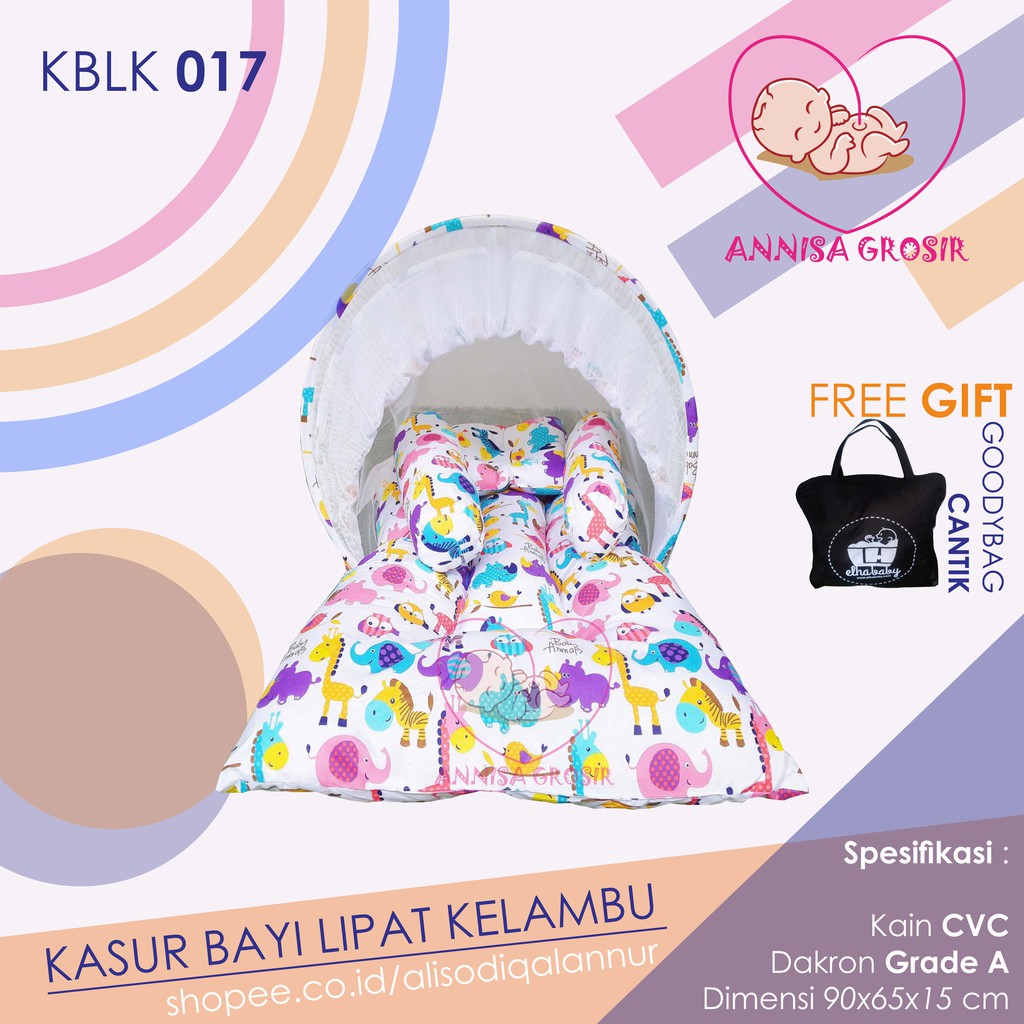 Grosir ElhaBaby KBLK 017 Kasur Bayi Lipat Kelambu Baby ...