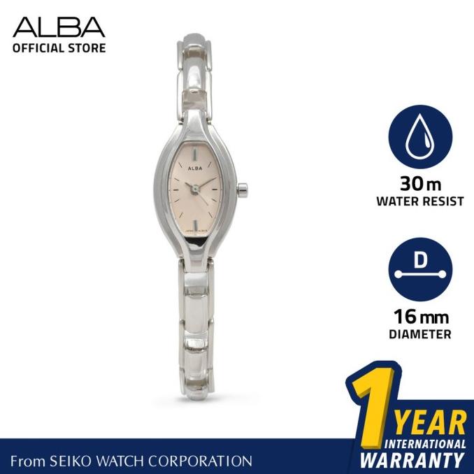 Jam Tangan Wanita Alba Quartz Stainless Steel AC3A95 AC3A95X1 Ori barang ada