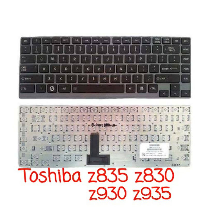keyboard toshiba portege z830 z835 z930 z935 No Backlight