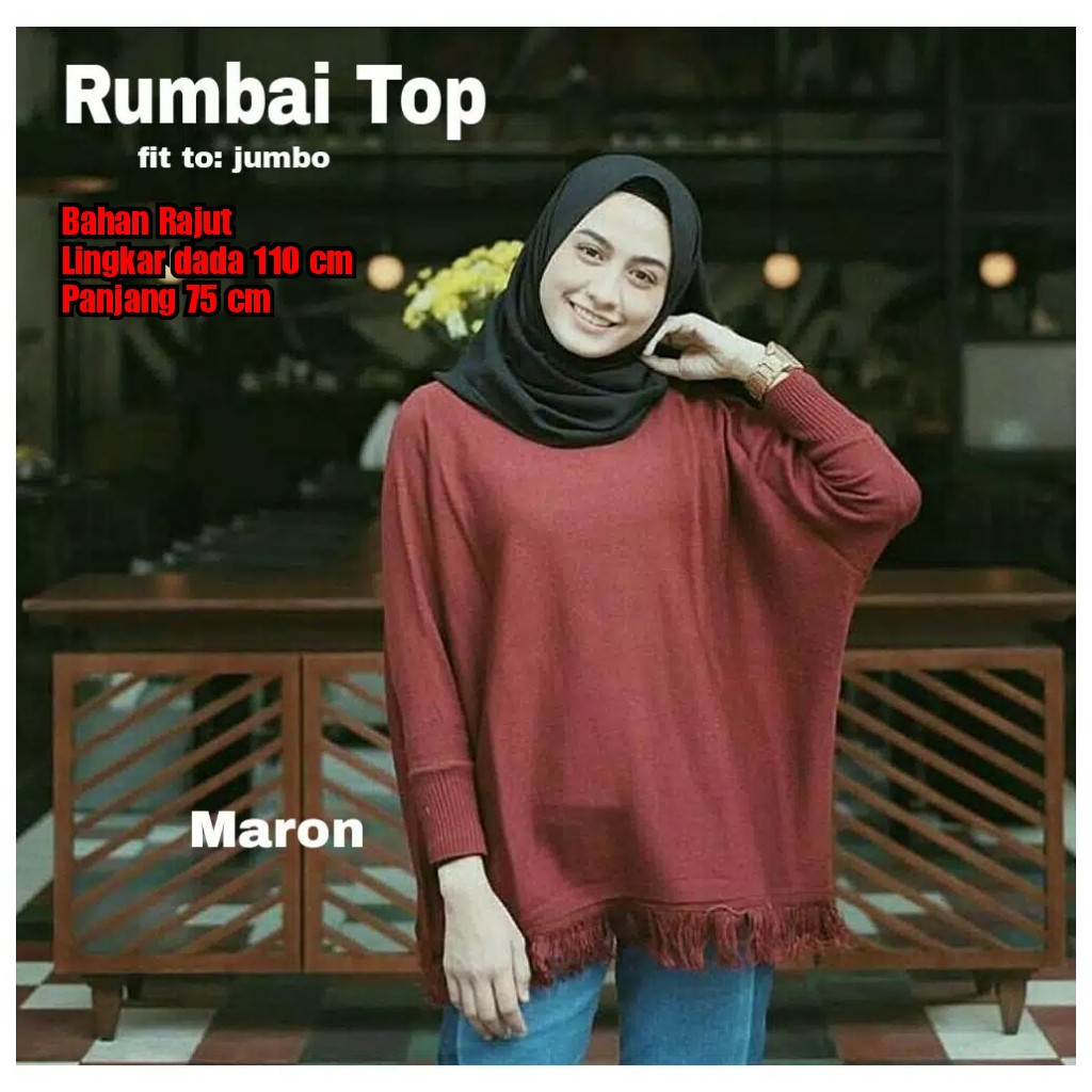 QUENN - RUMBAI TOP / BLOUSE RAJUT JUMBO