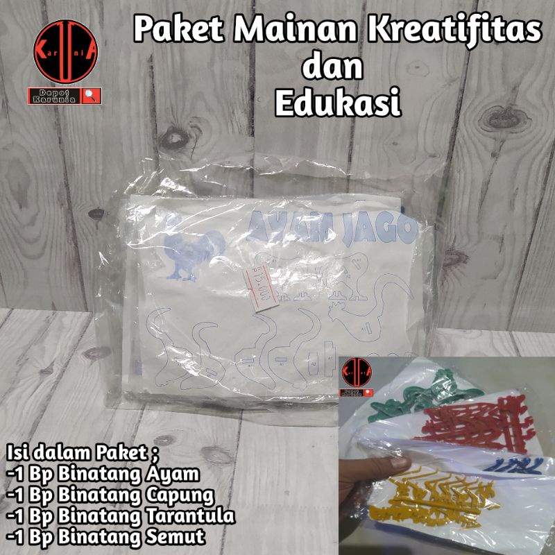 (4 Pcs) Mainan Bongkar Pasang Jadul / Mainan Rakit DIY / Mainan Jadul