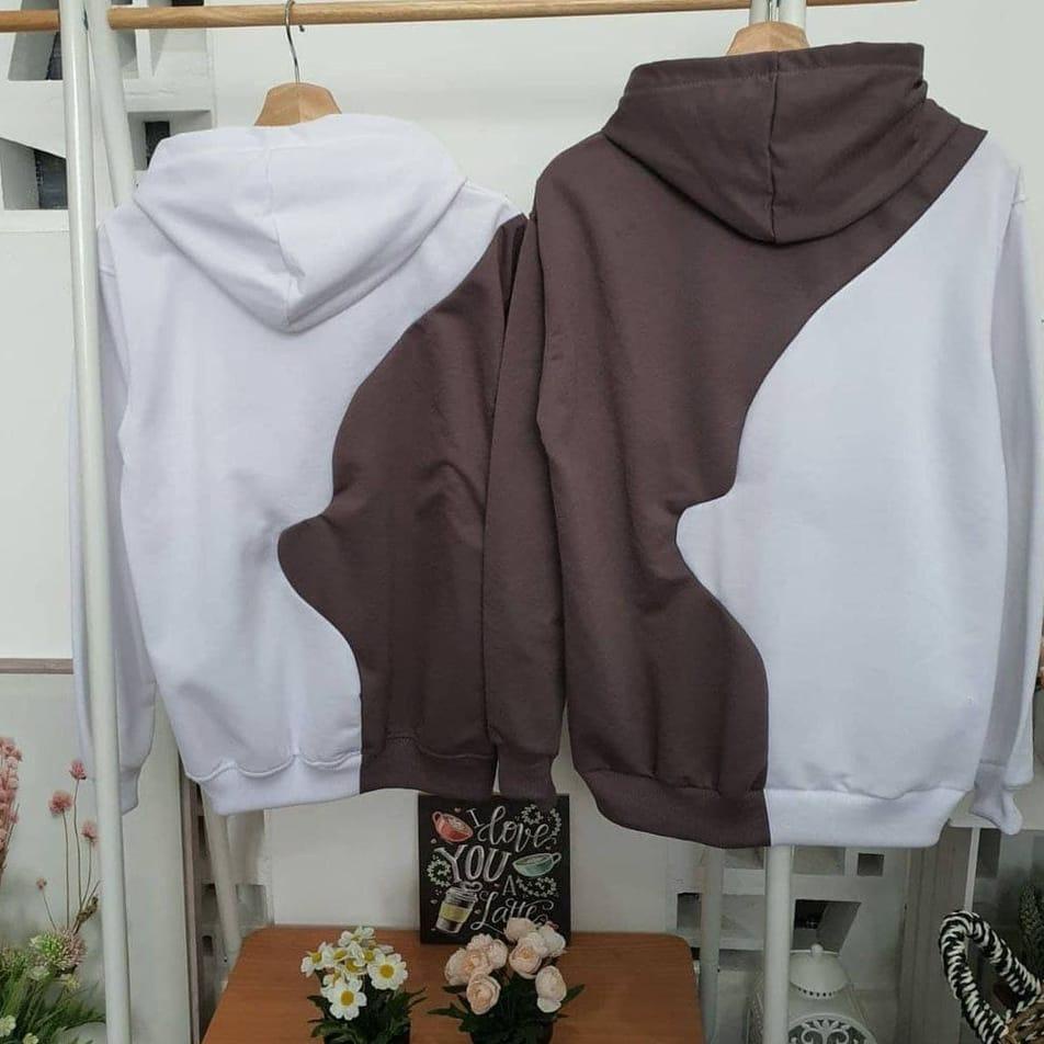 (PALING DIMINATI) HOODIE SWEATER WANITA - PRIA | BURGUNDY BEAR COMBIE | SWEATER HOODIE TERBARU