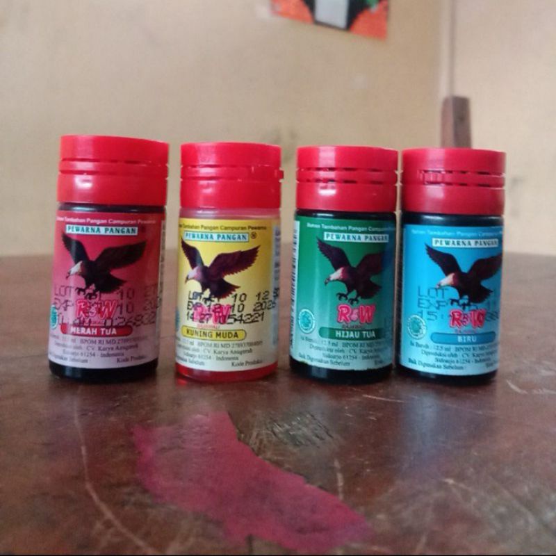

Pewarna makanan Rajawali 12,5Ml