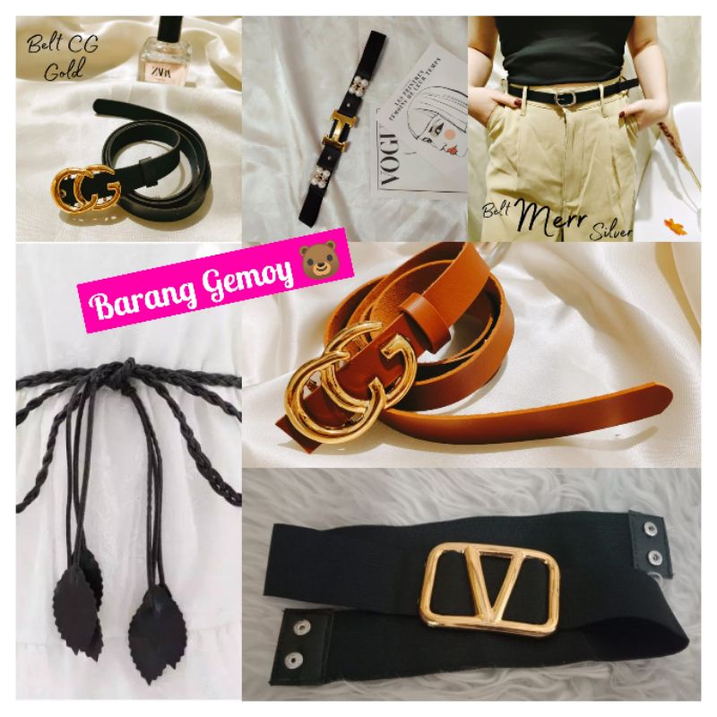 BGEMOY-Ikat Pinggang Sabuk Belt Wanita Fashion Untuk Gamis Sabuk Tunik Ikat Pinggang Celana Cewek Ke