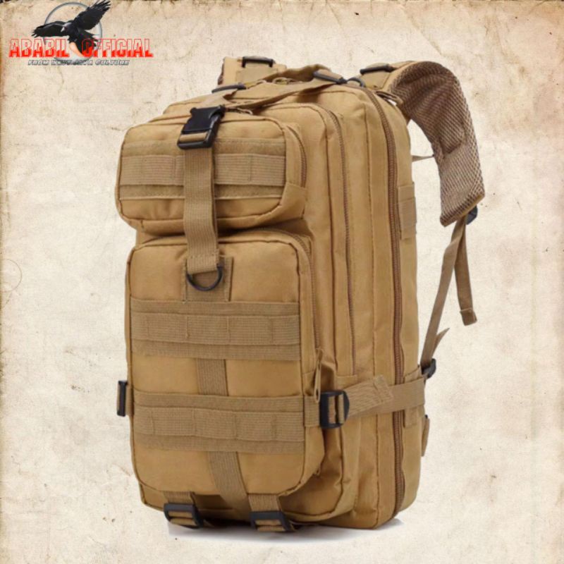 TAS RANSEL LIBANON PRIA CREAM/KHAKI KAPASITAS 50L JUMBO