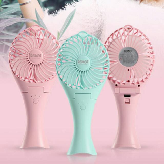 Kipas angin genggam merk robot RT-BF07 MERMAID
