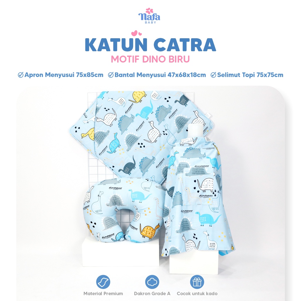 NAFA BABY -  Travelling Package | Selimut Bayi Includes Apron Menyusui Dan Bantal Menyusui