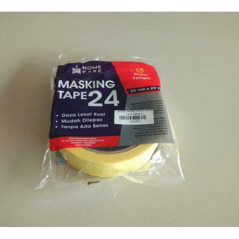 

Masking Tape 24 mm Home Care / Isolasi kertas 24 mili Home care / Lakban kertas / isolasi / lakban