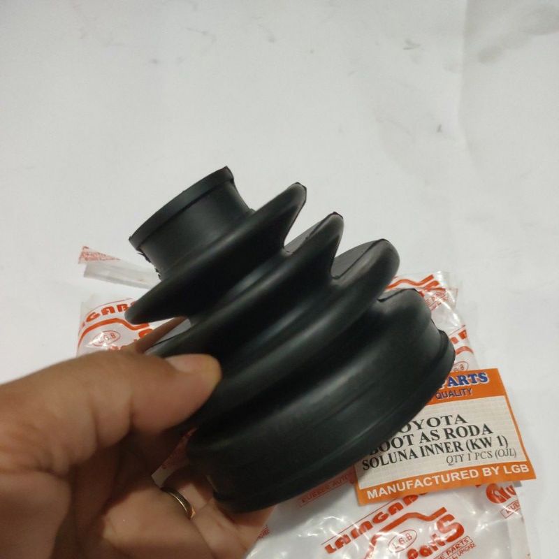 karet boot as roda Soluna dalam CV joint Soluna inner