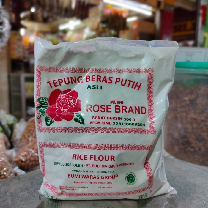 

Ketan-Beras-Tepung- Tepung Beras Rose Brand 500Gr -Tepung-Beras-Ketan.