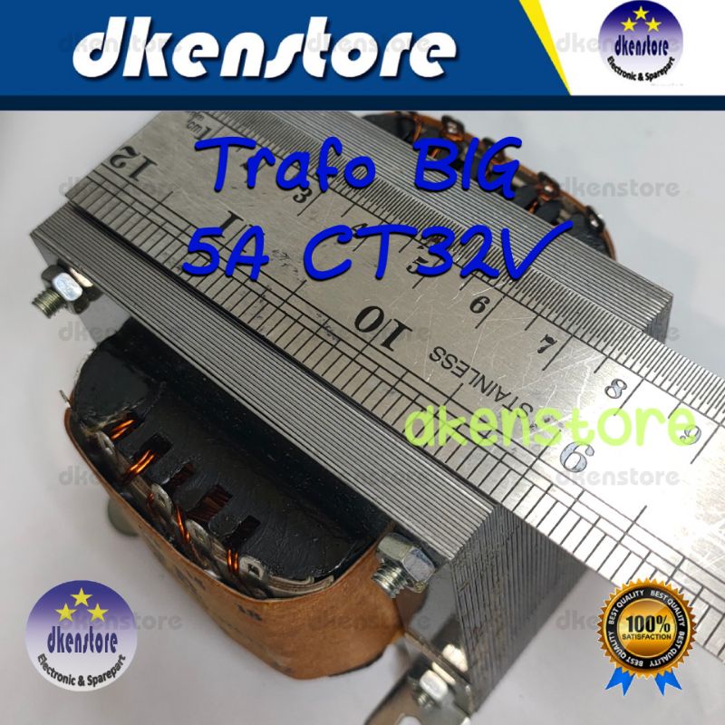 Trafo BIG 5A CT32V Murni 5ampere CT 32Volt