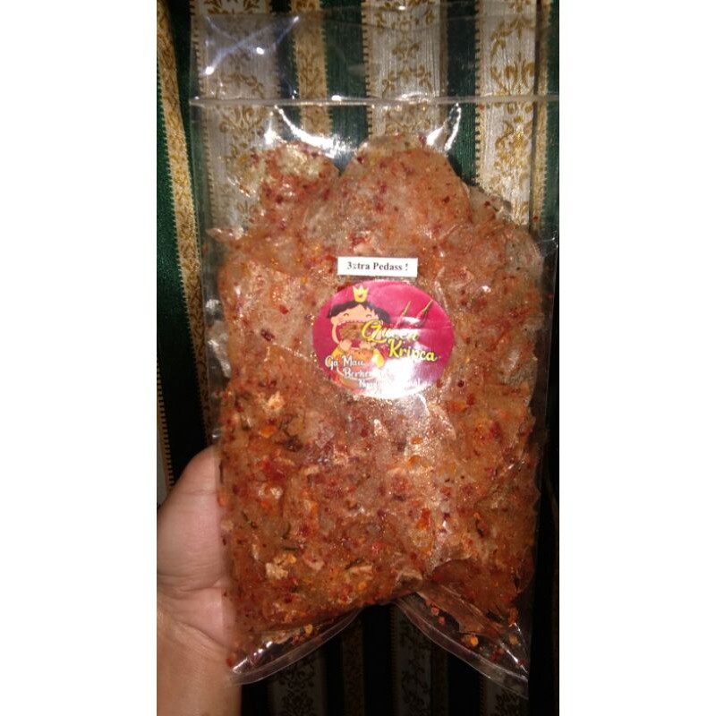 

Kripikkaca taste extra pedas