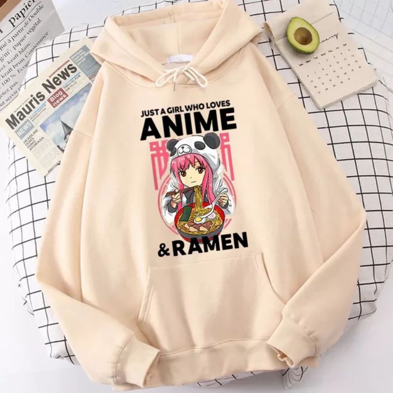 Ramen hoodie sweater anime cewek