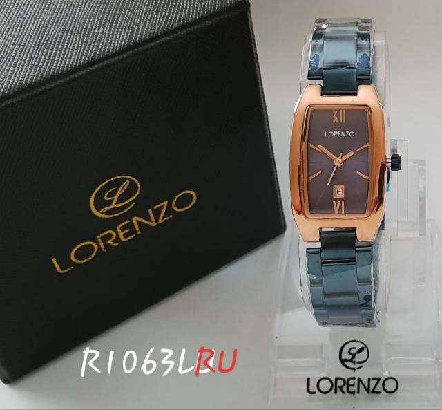 Jam Tangan Wanita Lorenzo Original Rantai Tanggal Aktif