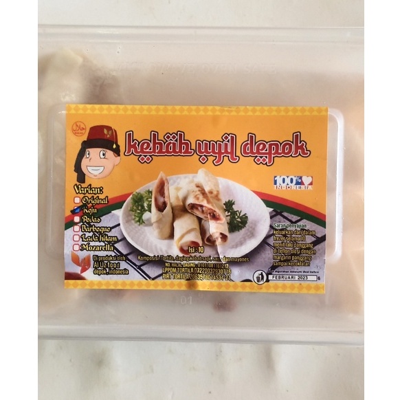 

FROZENFOOD KEBAB UNYIL DEPOK ISI 10