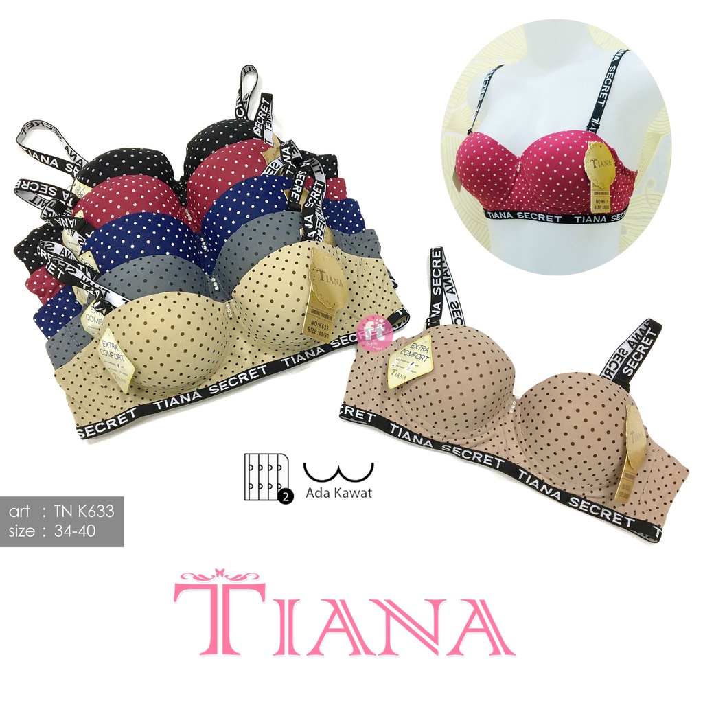 TIANA | Bra Kawat Polkadot / Tiana Secret / art TN K633