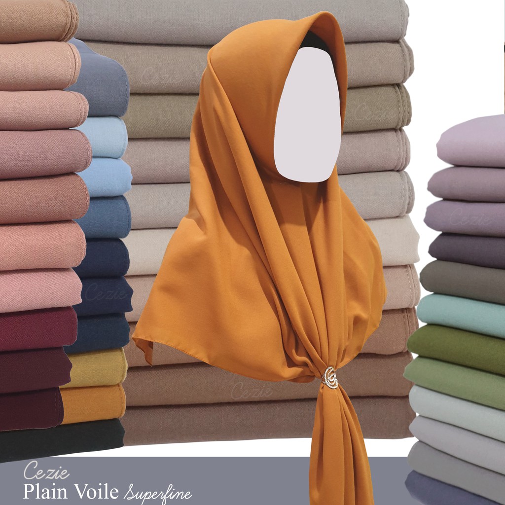 Jual Part I Plain Voile By Cezie Indonesia Shopee Indonesia